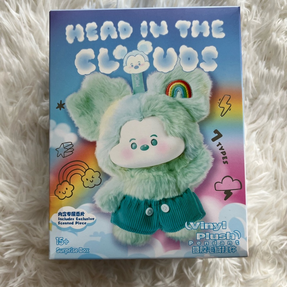 MINISO x Disney Mickey Mouse Head In The Clouds Plush Keychain Blind Box!